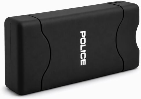 POLICE Stun Gun for Self Defense 800 Mini Rechargeable LED Flashlight Black in Kuwait