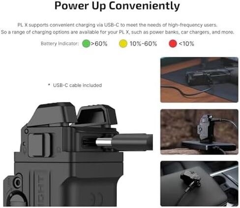 OLIGHT PL X Rechargeable Tactical Rail Mount Light Bundle with iUltra Rechargeable EDC Flashlight in Kuwait