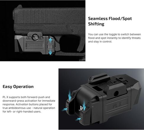 OLIGHT PL X Rechargeable Tactical Rail Mount Light Bundle with iUltra Rechargeable EDC Flashlight in Kuwait