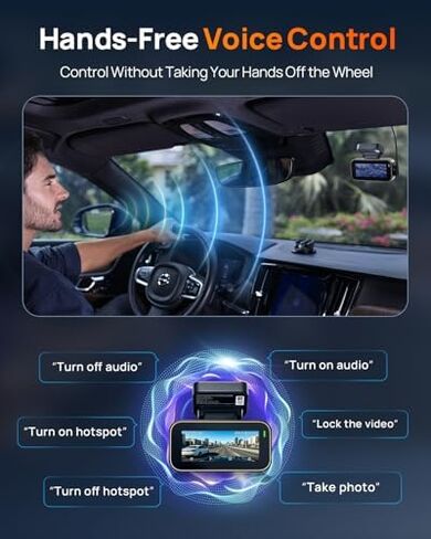 【70mai Dash Cam 4K A810 Lite + Hardware Kit UP06】70mai A810 Lite 4K Dash Cam Front and Rear, 5Ghz WiFi 6 DashCam, Car Camera with 4G LTE Remote Access, GPS Tracking, HDR Night Vision, 24H Parking Mode in Kuwait