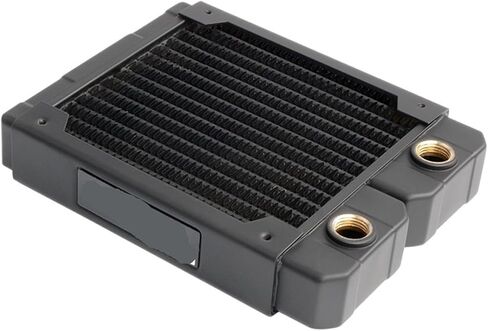 Computer Water Cooling Copper Radiator Single Layer Fins Suitable for 12cm Fan for CPU Cooler 14 Flat Tubes P-TW120 in Kuwait