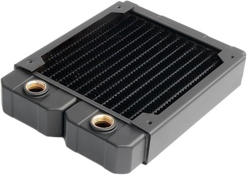 Computer Water Cooling Copper Radiator Single Layer Fins Suitable for 12cm Fan for CPU Cooler 14 Flat Tubes P-TW120 in Kuwait