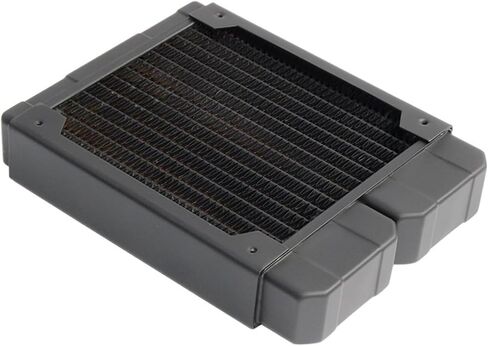 Computer Water Cooling Copper Radiator Single Layer Fins Suitable for 12cm Fan for CPU Cooler 14 Flat Tubes P-TW120 in Kuwait