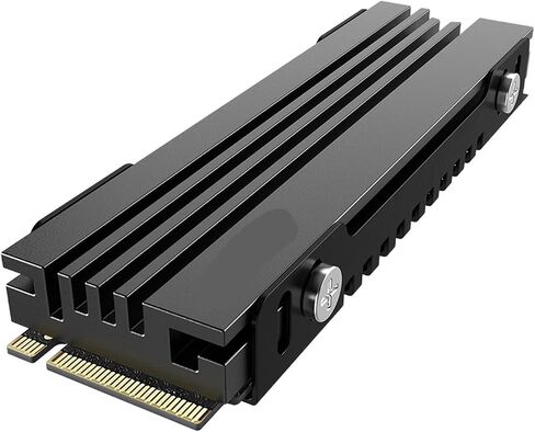 2-Pack M.2 Cooler for/PC, Slim 7mm High, Low Profile Aluminum Convection, Passive Heatsink with Fins in Saudi Arabia