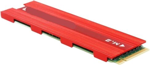 1pcs Red Heat Sink M.2 U. Aluminum Spreader Cooler in Saudi Arabia
