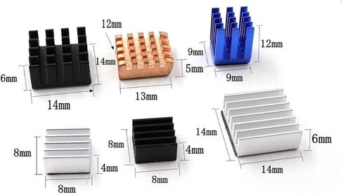 5pcs Radiator Aluminum Copper Cooler 9 * 9 * 12 in Saudi Arabia