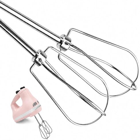 2-Pack Stainless Steel Whisks for KitchenAid Hand Mixers in Kuwait
