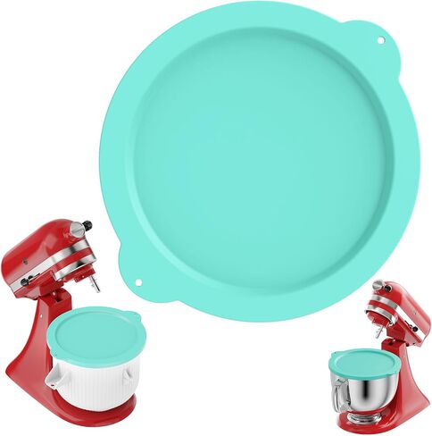 Silicone Covers for Kitchenaid Ice Cream Bowl, Silicone Lid Compatible with Kitchenaid Tilt-Head Stand Mixer 4.5-5 Quart Stainless Steel Bowls, Dishwasher Freezer Safe in Kuwait