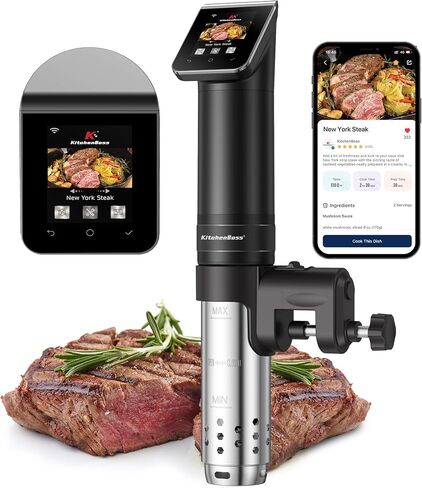 KitchenBoss WiFi Sous Vide Cooker Ultra-quiet 1100W Sous Vide G330 in Saudi Arabia