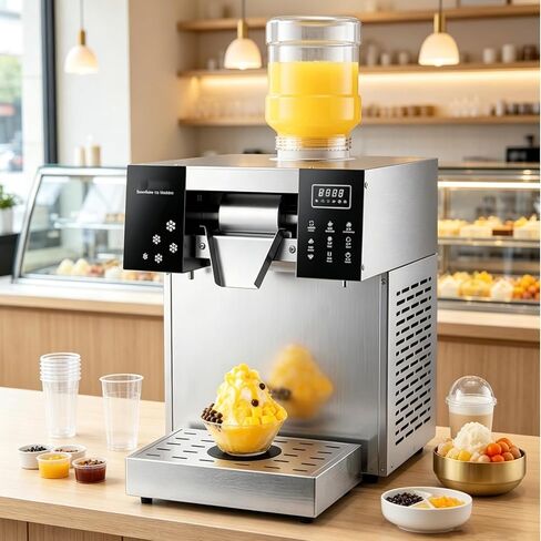 Commercial Shaved Ice Machine, 660W Rapid Cooling Snow Cone Machine in Kuwait