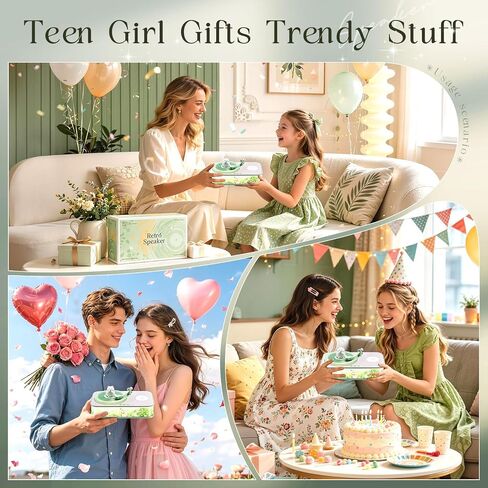 Retro Bluetooth Speaker Girl Gifts Trendy Stuff Dimmable Night Light in Kuwait