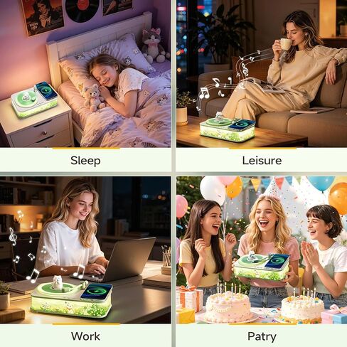 Retro Bluetooth Speaker Girl Gifts Trendy Stuff Dimmable Night Light in Kuwait