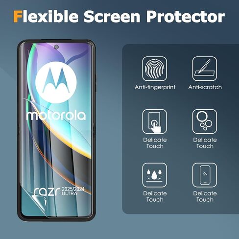 2+2 Pack for Motorola Moto Razr 2025/2024 Screen Protectors in Saudi Arabia