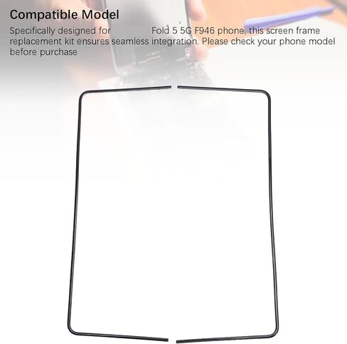 for Z Fold 5 5G F946 Screen Frame Replacement, Mobile Phone Screen Frame Middle Frame Bezel LCD Display Panel Frame Repair Kit for Z Fold 5 5G F946 in Kuwait