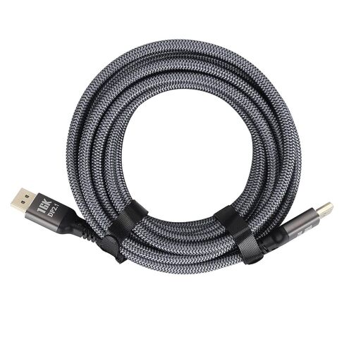 DisplayPort 2.1 Cable, 16.4ft Extension Cord, Supports 16K at 30Hz, 40Gbps Speed, 3D Dynamic HDR, for High Resolution Gaming and Multimedia Experiences in Kuwait