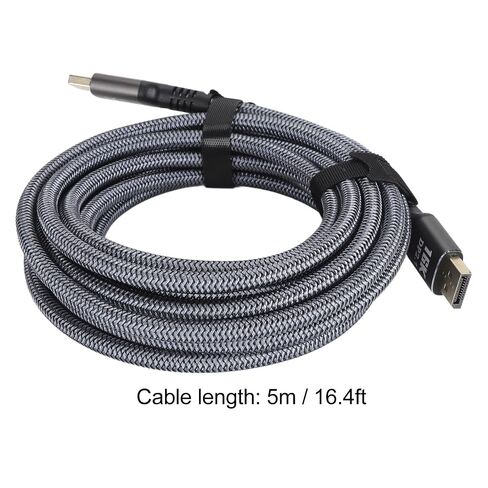 DisplayPort 2.1 Cable, 16.4ft Extension Cord, Supports 16K at 30Hz, 40Gbps Speed, 3D Dynamic HDR, for High Resolution Gaming and Multimedia Experiences in Kuwait