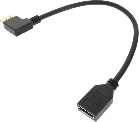 Male to Female Extension Cable Right Angle Connector for Gaming Monitor Easy Installation Construction Compatible Pc and More in Kuwait