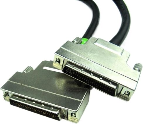 1pc 50-pin HPDB50 or HPCN50 SCSI SCSI50 Extension Data Cable, DB or CN Type, Plastic or Metal Connector(DB50 Metal,2m) in Saudi Arabia
