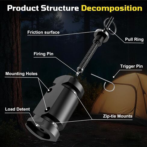 Trip Alarm, Perimeter Trip Alarm, 12 Gauge Camping Trip Wire Alarm Device in Kuwait