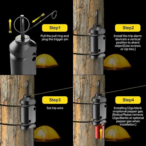 Trip Alarm, Perimeter Trip Alarm, 12 Gauge Camping Trip Wire Alarm Device in Kuwait