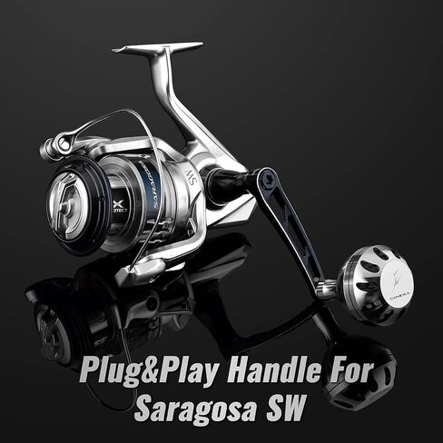 GOMEXUS Power Handle Compatible for Shimano Stella SW 4000-20000 Saragosa SW 5000-14000 Spinning Reel Crank in Kuwait