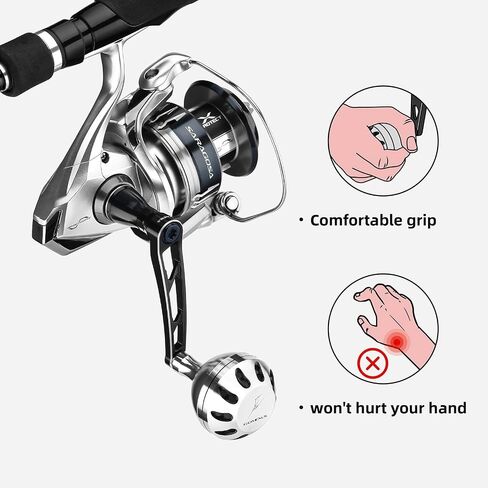 GOMEXUS Power Handle Compatible for Shimano Stella SW 4000-20000 Saragosa SW 5000-14000 Spinning Reel Crank in Kuwait