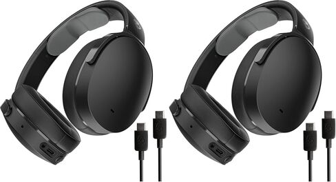 Skullcandy Hesh Evo Wireless Over-Ear Bluetooth Headphones with Extra USB-C Charging Cable, Noise Isolating, 36 Hours Battery, Foldable Lightweight Design, Microphone for iPhone Android - Bone in Saudi Arabia