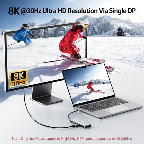 Acer Laptop Docking Station 3 Monitors, 11-in-1 USB C Docking Station in Kuwait