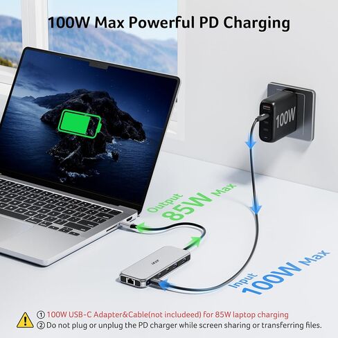 Acer Laptop Docking Station 3 Monitors, 11-in-1 USB C Docking Station in Kuwait