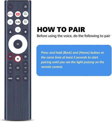 Replacement Voice Remote for Hisense U6 U7 U8 Series 2026 Google Smart TV in Saudi Arabia