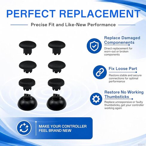 WCDZSU Interchangeable Thumbstick for PS5, for PS5 Edge, for PS4 Controller in Kuwait