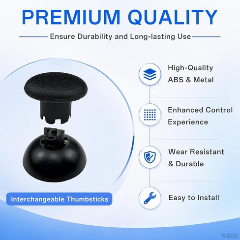 WCDZSU Interchangeable Thumbstick for PS5, for PS5 Edge, for PS4 Controller in Kuwait