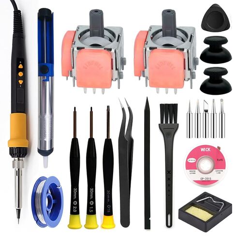 2PCS TMR Joysticks & Soldering Kit Compatible with PS5 DualSense Controller in Saudi Arabia
