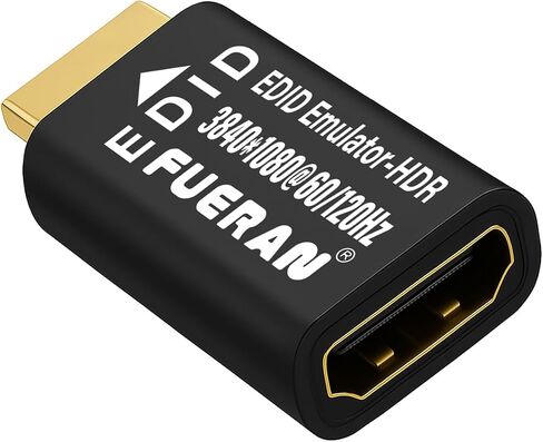 HDMI edid Emulator Adapter, emulators,Reliable Pass-Through for Video Splitters, Extenders, AV Receivers –Plug & Play (3840X2160@120Hz-HDR) in Kuwait