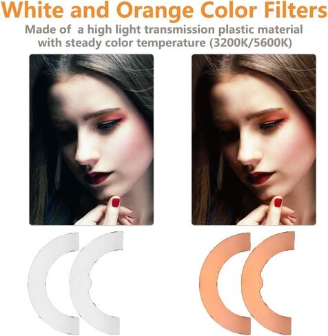 Ring Light, 14'' Dimmable Continuous Circle Lighting Kit Photography Photo Studio Light,YouTube Starter Kit for Makeup, Camera Smartphone and TIK Tok Video Shooting in Kuwait