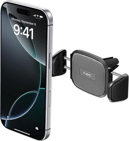 A2C Car Phone Holder for Air Vent, [One-Piece] Car Phone Mount with 360°Rotation, Strong Grip Vent Clip, One-Hand Operation, Fits Horizontal Air Vents, Cell Phone Holder for 4.7-7 Inch Smartphones in Kuwait