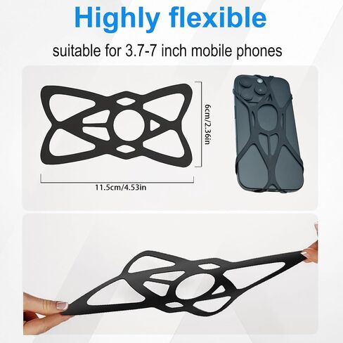 A Pillar Phone Mount Stand, Car Grab Handle Phone Holder Mount Clip Stand for Truck, Pickup, SUV, Van, Excavator, Front Loader, Jeep, Fit for iPhone Samsung and All Smartphones in Kuwait
