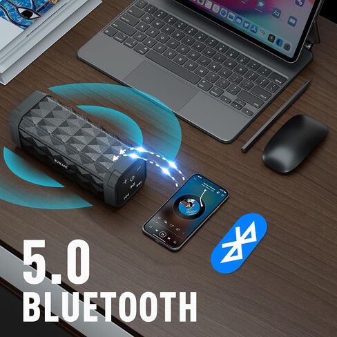 BUGANI Bluetooth Speaker M99 Speaker Bluetooth, Higher Noise, Stereo Sound, 24H Playtime, 100ft Wireless Range, IPX5 Waterproof, Built-in Microphone, Wireless for Home, Outdoor and Travel in Saudi Arabia