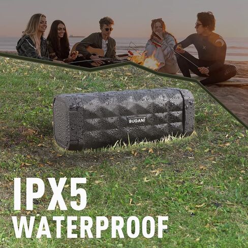 BUGANI Bluetooth Speaker M99 Speaker Bluetooth, Higher Noise, Stereo Sound, 24H Playtime, 100ft Wireless Range, IPX5 Waterproof, Built-in Microphone, Wireless for Home, Outdoor and Travel in Saudi Arabia