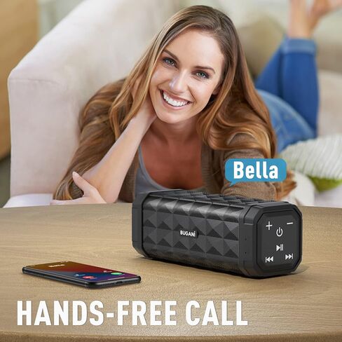 BUGANI Bluetooth Speaker M99 Speaker Bluetooth, Higher Noise, Stereo Sound, 24H Playtime, 100ft Wireless Range, IPX5 Waterproof, Built-in Microphone, Wireless for Home, Outdoor and Travel in Saudi Arabia