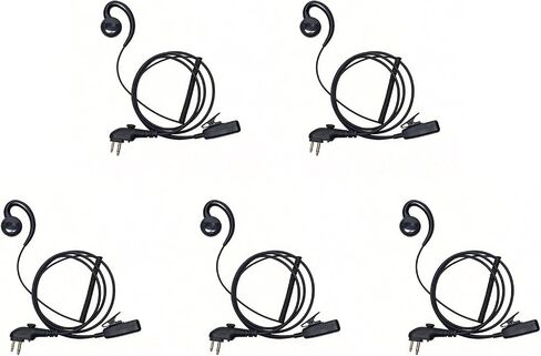 5-Pack PD500 MIC PTT Earpiece Headset Compatible with Hytera Walkie Talkie in Kuwait