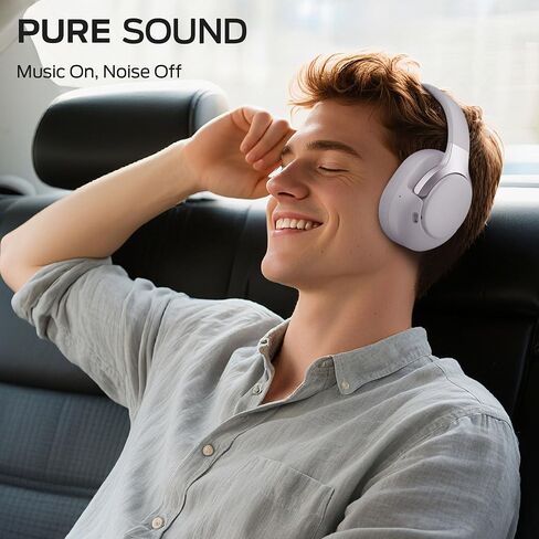 Oraolo Persona 5th ANC-Wireless Bluetooth Over-Ear Headphones with Microphone, 70H Playtime, Bluetooth 6.0, Comfortable and Foldable Design,Wireless Headsets for Home,Gifts(Purple) in Kuwait