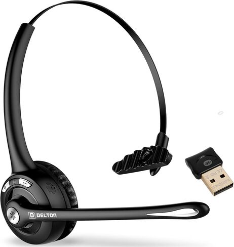 Delton 10X Bluetooth Computer Headset, On-Ear Single Ear Wireless Headset in Saudi Arabia