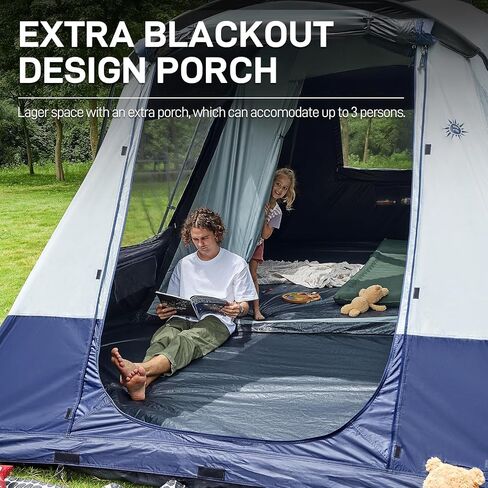 EVER ADVANCED 8 Person Blackout Design Cabin Tent in Kuwait