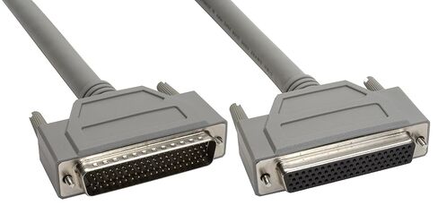 Amphenol CS-DSDHD78MF0-002.5 78-Pin HD78 Deluxe D-Sub Cable, Shielded, Male/Female, 2.5', Gray in Saudi Arabia