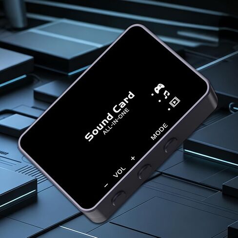 Cuifati USB External Sound Card, 192kHz 32bit DAC Virtual 7.1 Surround Sound for Gaming PC, with 3.5mm Headphone Jack and 24dB Audio Boost in Kuwait