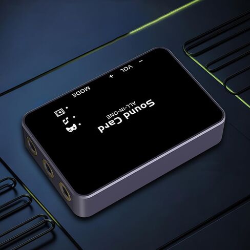 Cuifati USB External Sound Card, 192kHz 32bit DAC Virtual 7.1 Surround Sound for Gaming PC, with 3.5mm Headphone Jack and 24dB Audio Boost in Kuwait