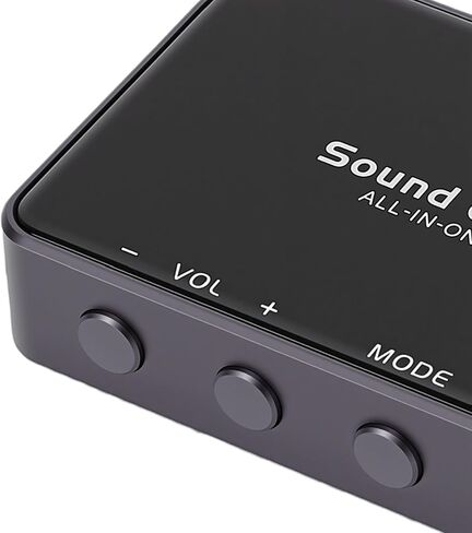 Cuifati USB External Sound Card, 192kHz 32bit DAC Virtual 7.1 Surround Sound for Gaming PC, with 3.5mm Headphone Jack and 24dB Audio Boost in Kuwait