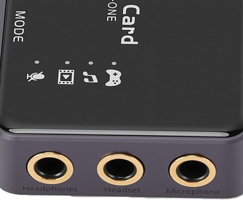 Cuifati USB External Sound Card, 192kHz 32bit DAC Virtual 7.1 Surround Sound for Gaming PC, with 3.5mm Headphone Jack and 24dB Audio Boost in Kuwait