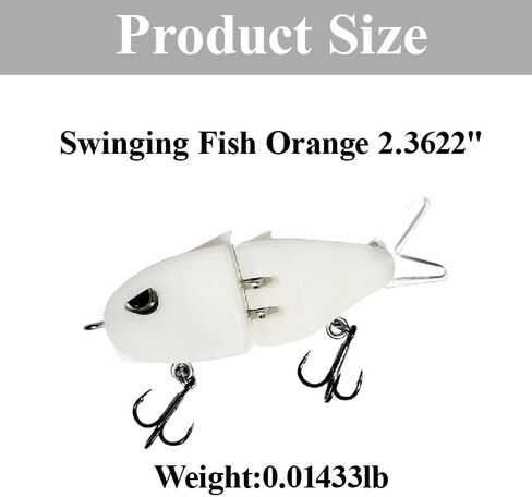 2Pcs Mini Glide Bait for Bass Fishing,Vibration Attracts Fish Realistic Slow Sinking Multi-Jointed Swimbait,Freshwater Saltwater Swimbait Fishing Lures,Amazing Fishing Gear Gifts for Family Friend in Kuwait